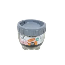 قوطی حبوبات نشکن آریاسام طوسی از سری ظروف نگهدارنده شفاف مناسب نگهداری حبوبات و مواد غذایی خشک