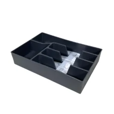 نظم دهنده قاشق و چنگال آریاسام کد 110 طوسی تیره ۷ خانه برای داخل کشو