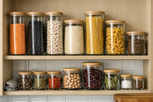 بانکه حبوبات برای نظم دهی کابینت آشپزخانه