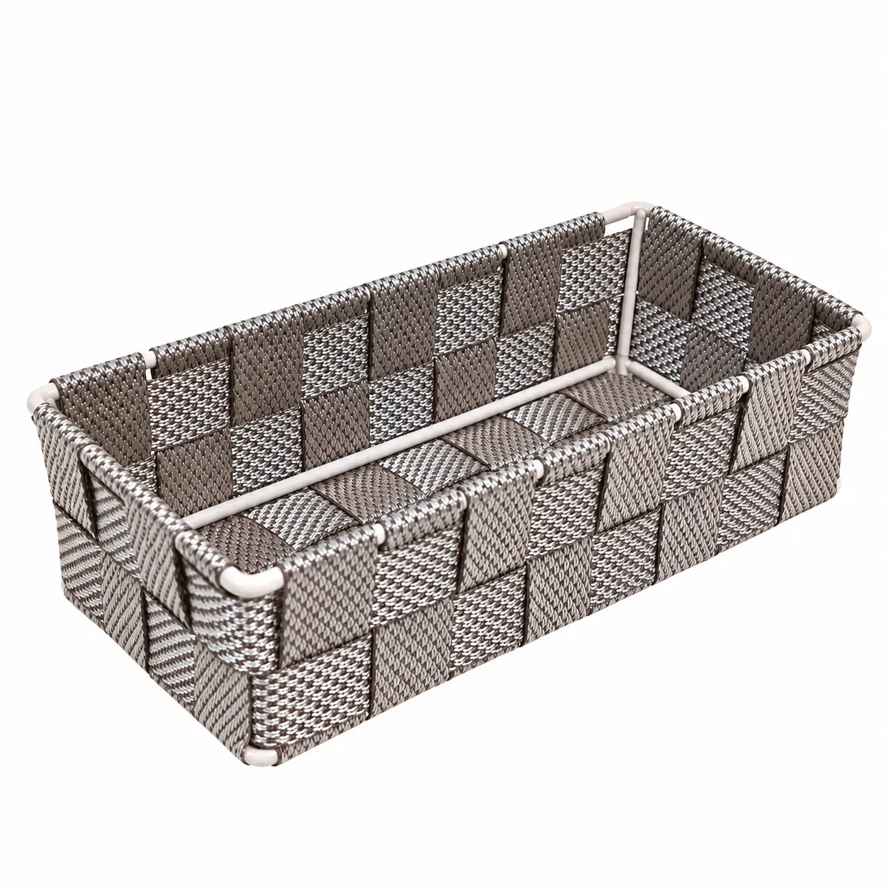 جاقاشقی داریسان مدل تارا سایز کوچک کد JQ131 با بافت حصیری طوسی