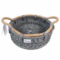 سبد داریسان مدل دلتا سایز متوسط کد S402 با دسته کنفی خاکستری